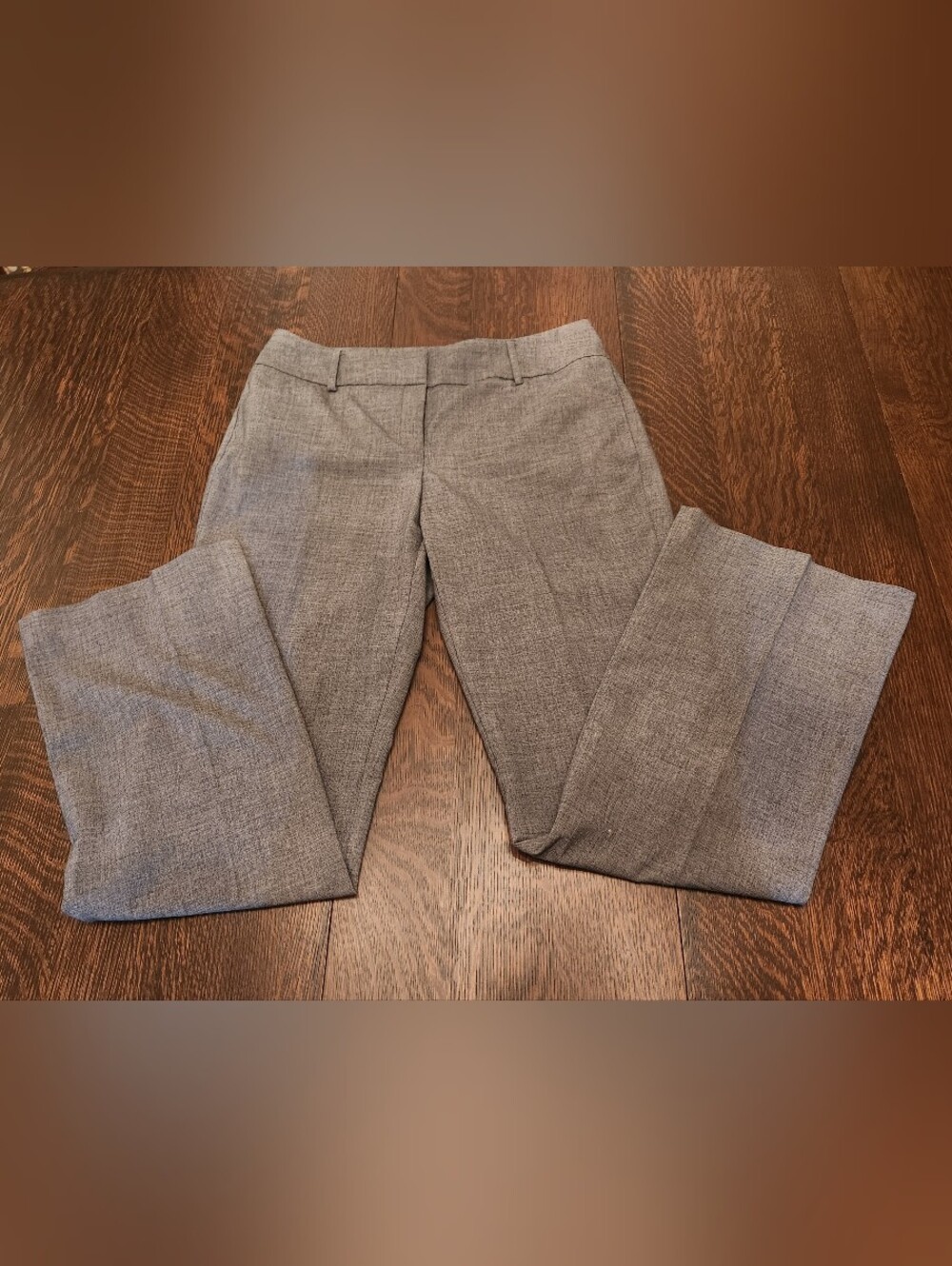 New York & Co. Dark Gray Pewter Slacks Trousers Straight Cut Size10 Tall EUC $16